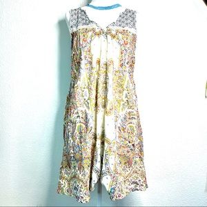 O’Neill sleeveless dress cover up multi patterned fabric
